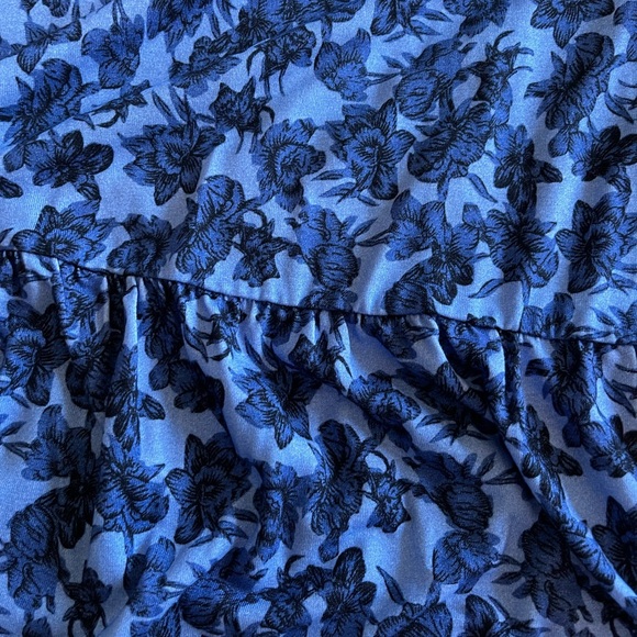 Whistles Women Blue Floral midi dress long sleeves size US8 NWT - Picture 16 of 16